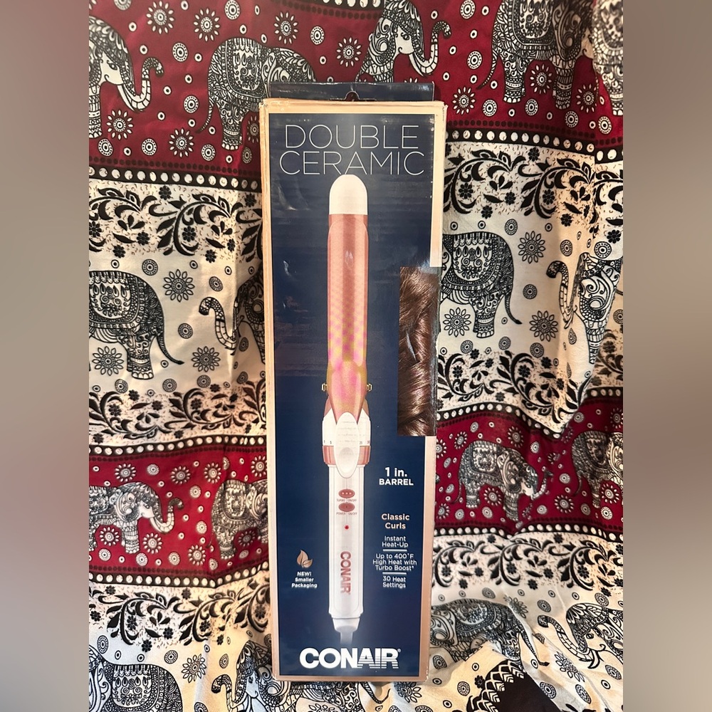 Conair Double Ceramic Curling Iron 1” Barrel
